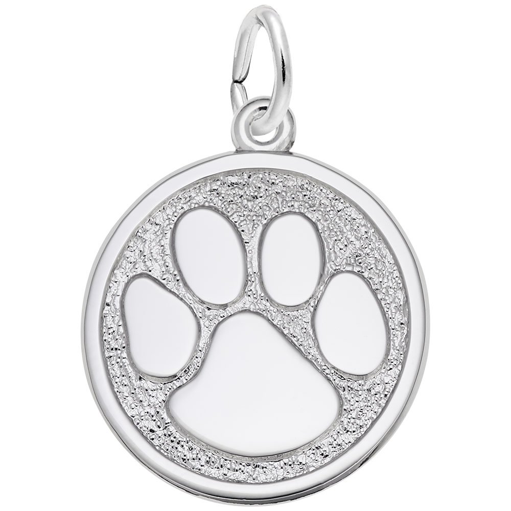 Pawprint Charm for Bracelets & Necklaces - Cute Pet Jewelry Pendant for Dog & Cat Lovers - Perfect for Gifts, DIY Jewelry Making & Everyday Wear