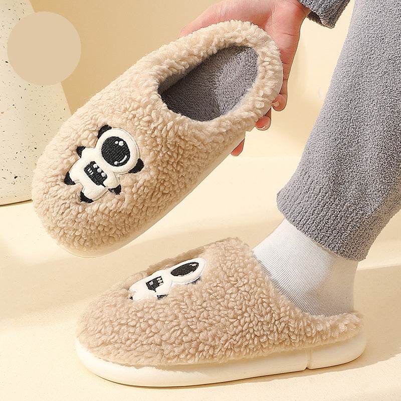 Furry Astro Space Slippers - Cozy Astronaut-Themed House Shoes for Men & Women | Perfect for Home, Lounge & Sci-Fi Cosplay