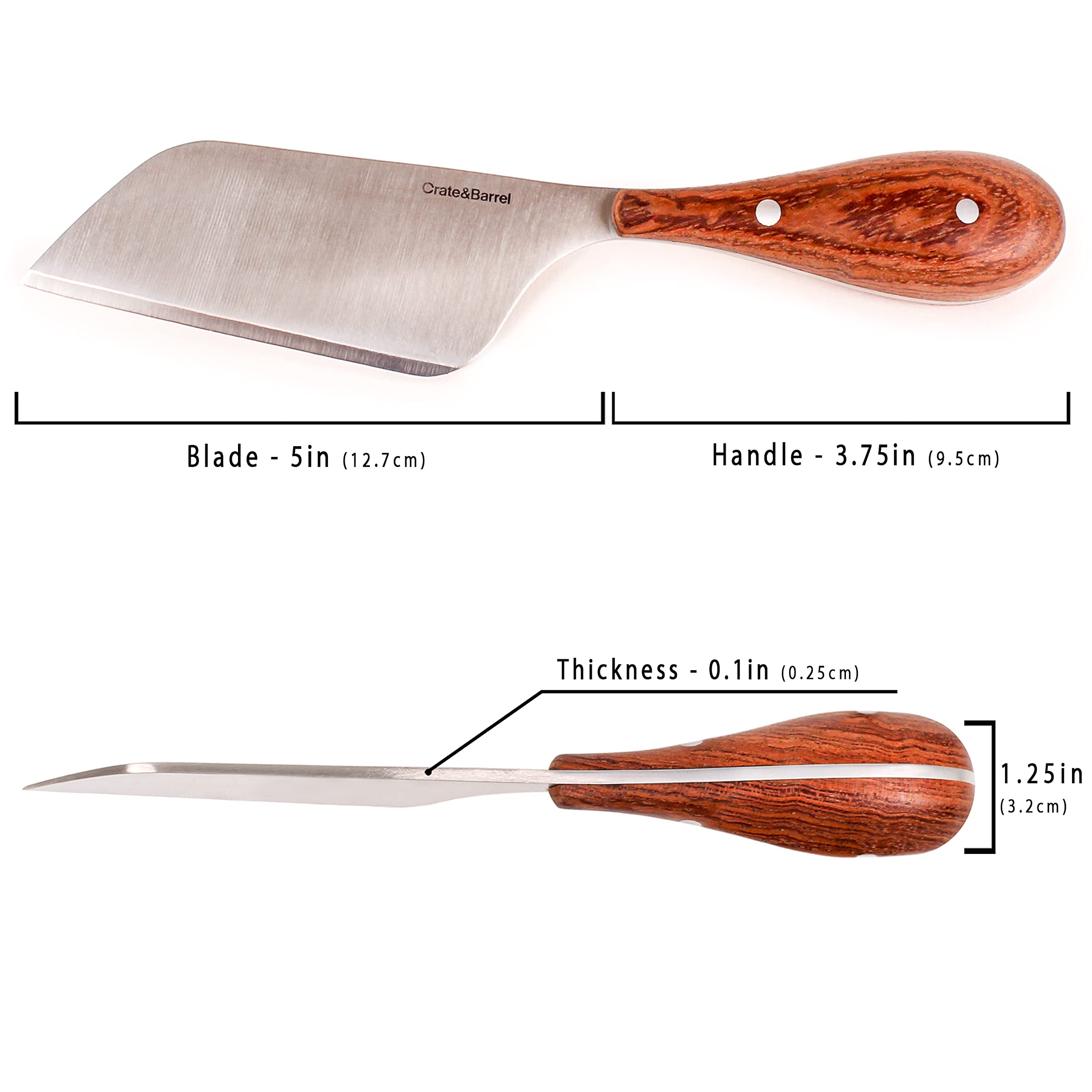Berghoff Aaron Probyn 2-Piece Stainless Steel Cheese Knife Set - 8.25