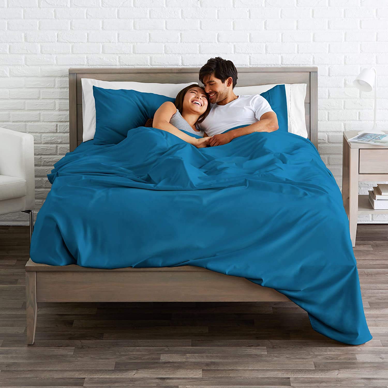 600 Thread Count Percale Cotton RV King Size Bed Sheets Set - Deep Pocket, Breathable & Durable for RV Beds - Perfect for Camping, Travel & Home Use