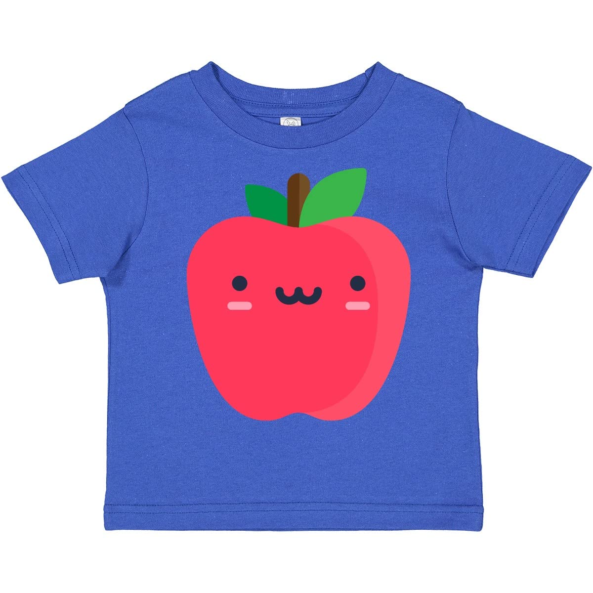Inktastic Sweet Smiling Apple Toddler T-Shirt - Cute Graphic Tee for Boys & Girls - Soft Cotton Kids Shirt for Playdates, Preschool & Family Outings