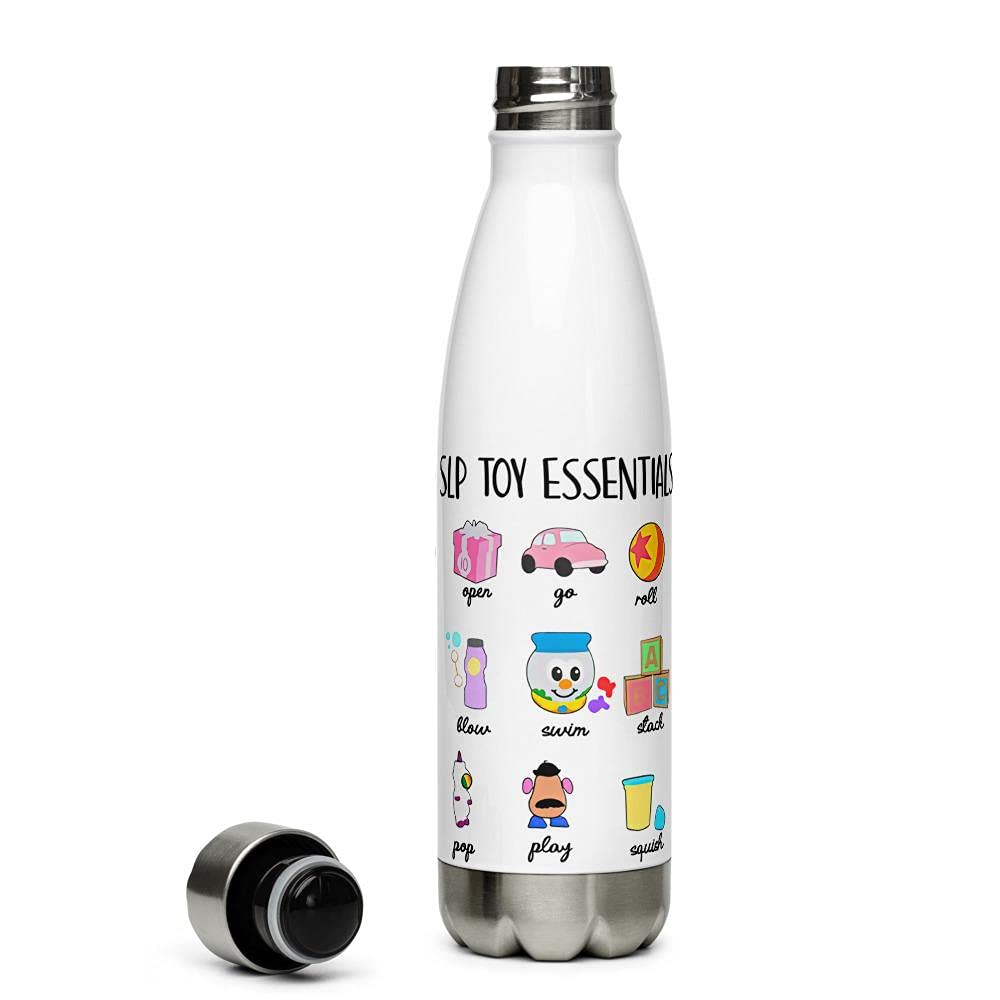 Stainless Steel Insulated Water Bottle 17oz - Double-Walled Thermos for Speech Therapists & SLPs - Keeps Drinks Hot/Cold for Speech Pathology Sessions, Classrooms & Work Pride