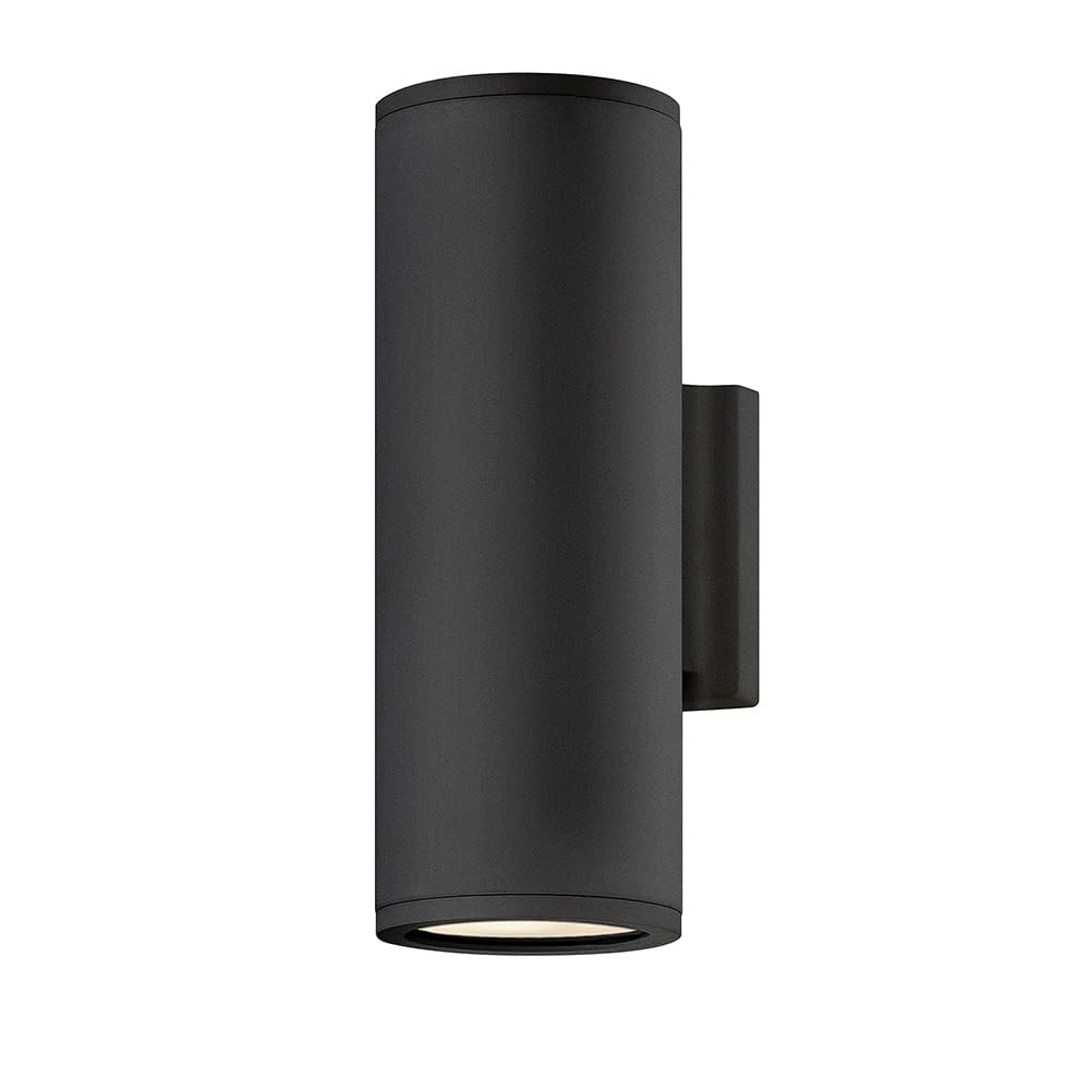 Hinkley Silo 13594BK-LL Small Outdoor LED Wall Lantern - Rust & Corrosion Resistant, Dark Sky Compliant, Black Finish - Perfect for Porch, Patio, and Garden Lighting