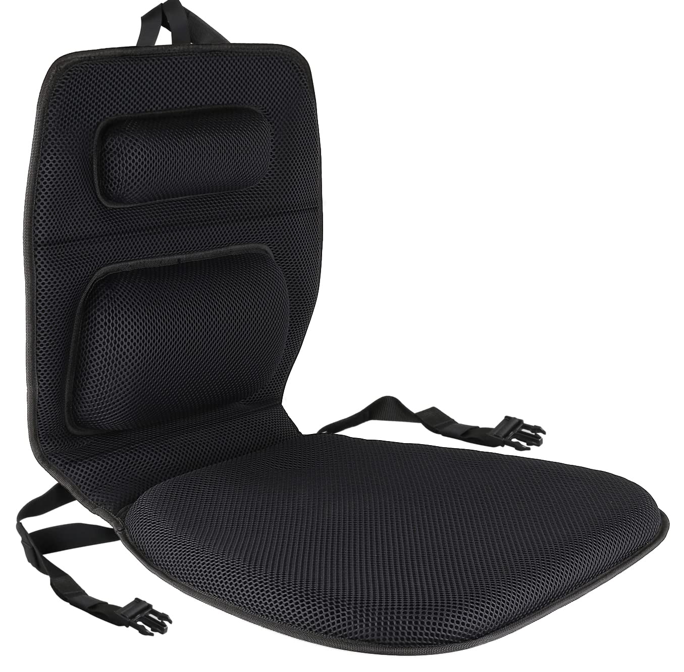 **FOMI Gel Wheelchair & Low Back Chair Cushion | Orthopedic Seat Pad with Firm Back Support & Lumbar Pillow | Pressure Relief for Coccyx Pain | Ideal for Wheelchairs, Cars, Trucks, Gaming Chairs & Office Use**