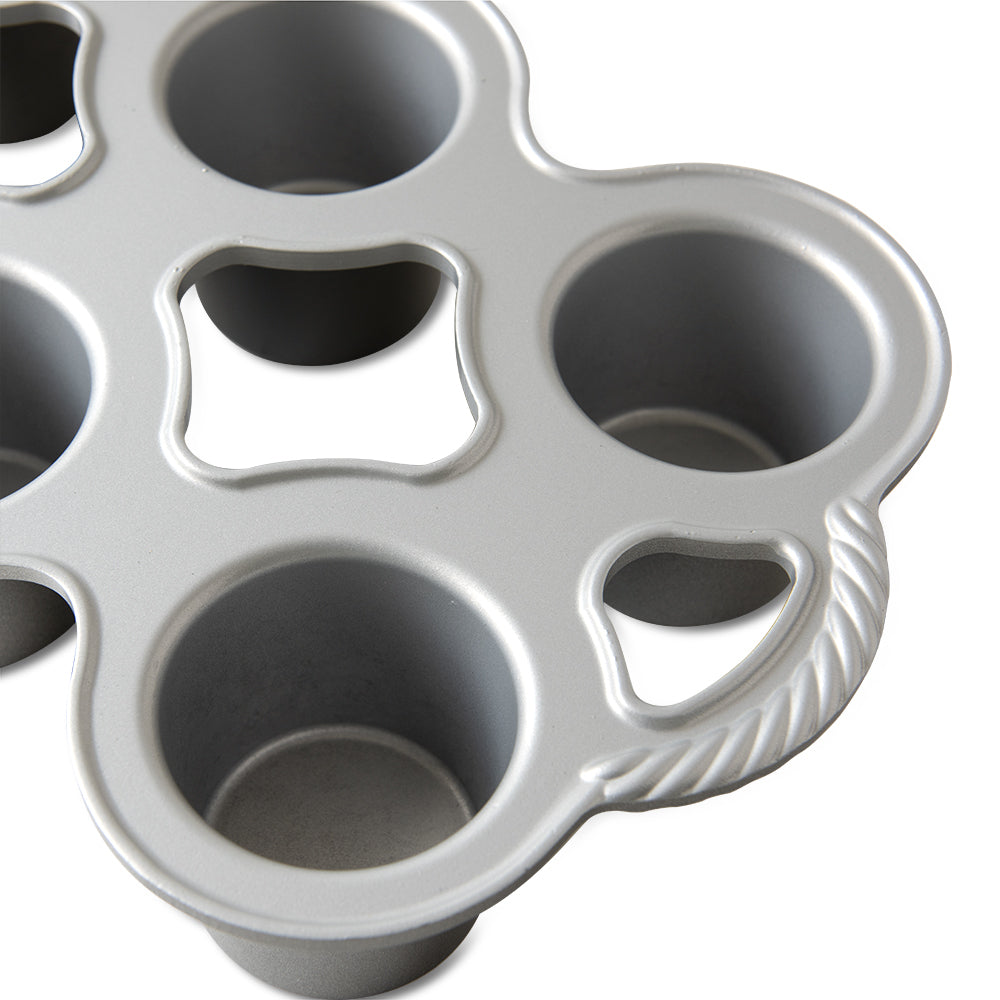 Nordic Ware 3/4 Cup Grand Popover Pan - Premium Nonstick Baking Sheet for Perfect Popovers, Yorkshire Puddings & Muffins - Ideal for Home Baking, Brunch & Holiday Cooking