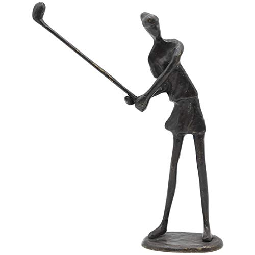 Premium NMSLO Female Golfer Statue - Elegant Home & Office Decor for Golf Lovers - Perfect Gift for Sports Enthusiasts - Ideal for Living Room, Study, or Golf Club Display