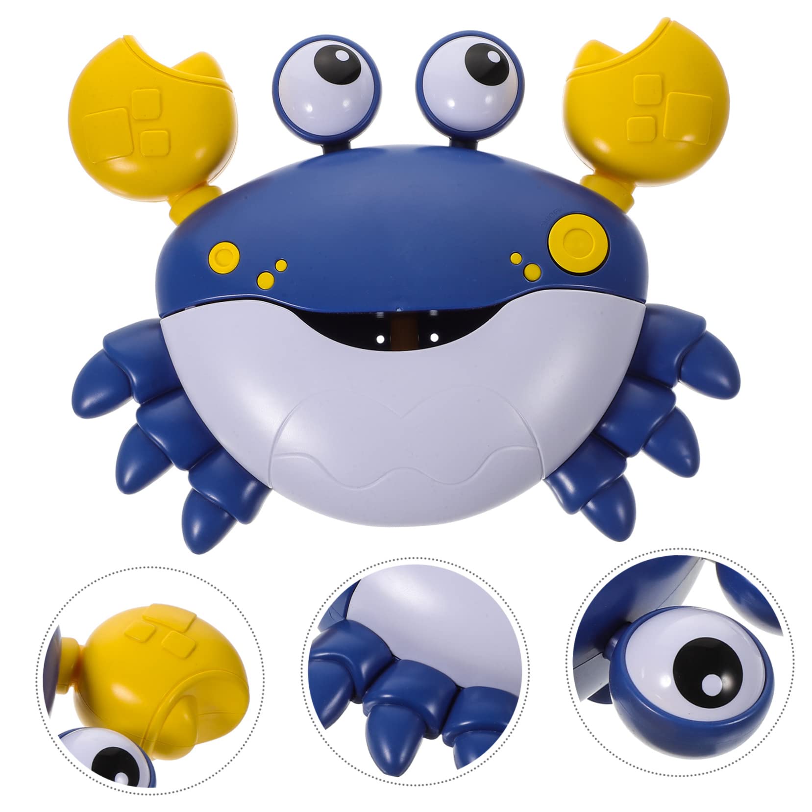 FAVOMOTO 4-Pack Crab Bubble Blower Machine - Fun Bubble Bath Toy for Kids, Crab-Shaped Bubble Maker with Plastic Design - Perfect for Bath Time, Pool Parties & Outdoor Play