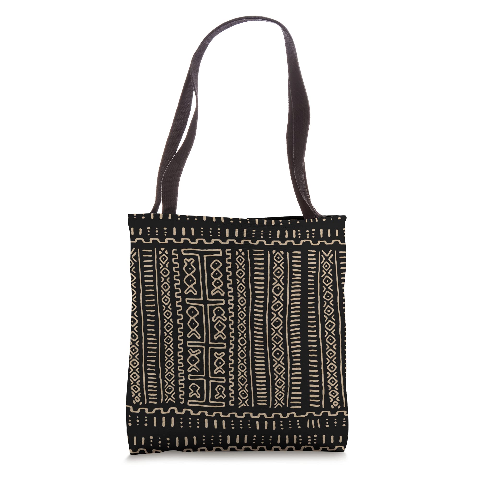 Stylish Rustic Mudcloth Tote Bag - Handmade African Print Cotton Shoulder Bag for Women | Perfect for Beach, Shopping & Everyday Use