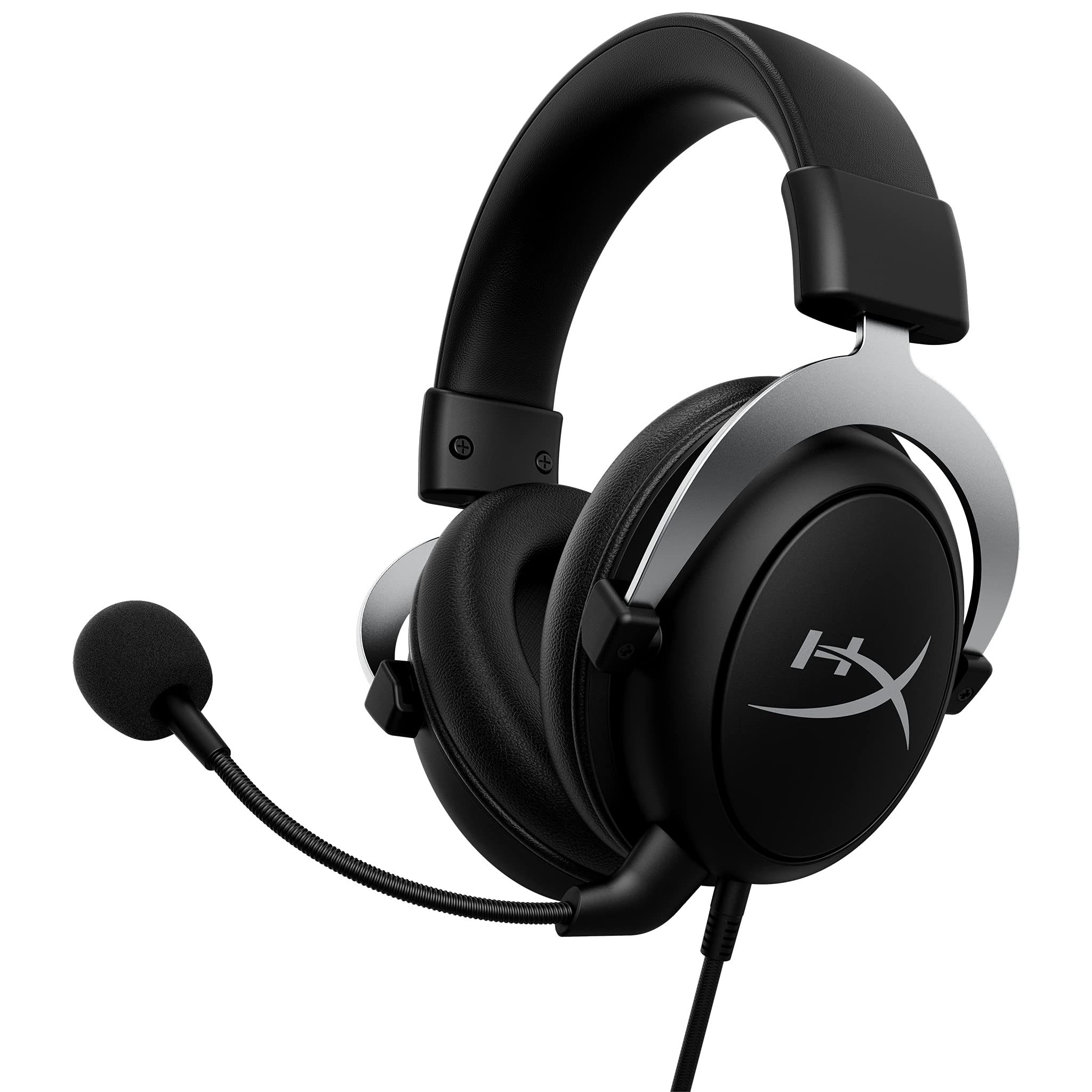 HyperX CloudX Official Xbox Licensed Gaming Headset - Compatible with Xbox One & Series X|S - Memory Foam Ear Cushions - Detachable Noise-Cancelling Mic - In-line Audio Controls - Black/Silver - Perfect for Competitive Gaming & Immersive Xbox Experience