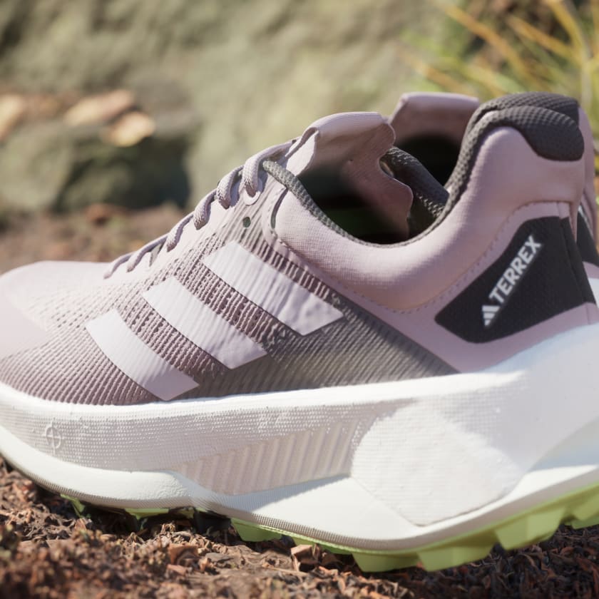 Adidas Women's Terrex Soulstride Ultra Trail Running Shoes - Preloved Fig/Silver Dawn/Aurora Black | Lightweight Hiking & Outdoor Adventure Footwear for Women