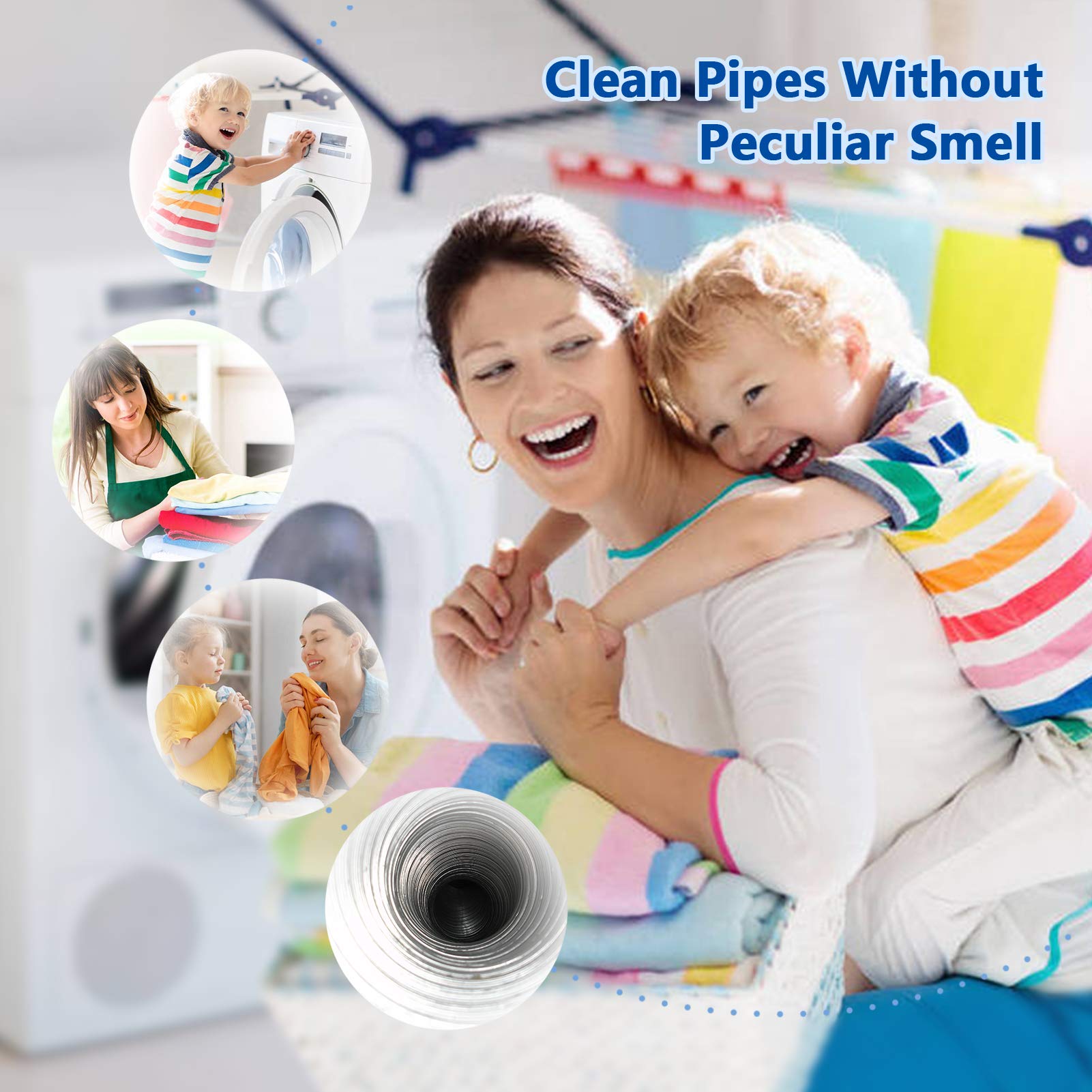 Dryer Vent Cleaner Kit - 20ft Lint Remover with Brush for Duct Cleaning (Drill Compatible) - Home Maintenance