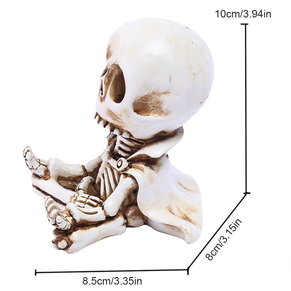 Stylish Skull Car Phone Holder - Dashboard Mount for iPhone & Android - Gothic Car Accessories & Halloween Decor - Perfect for Commuting, Road Trips & Home Office