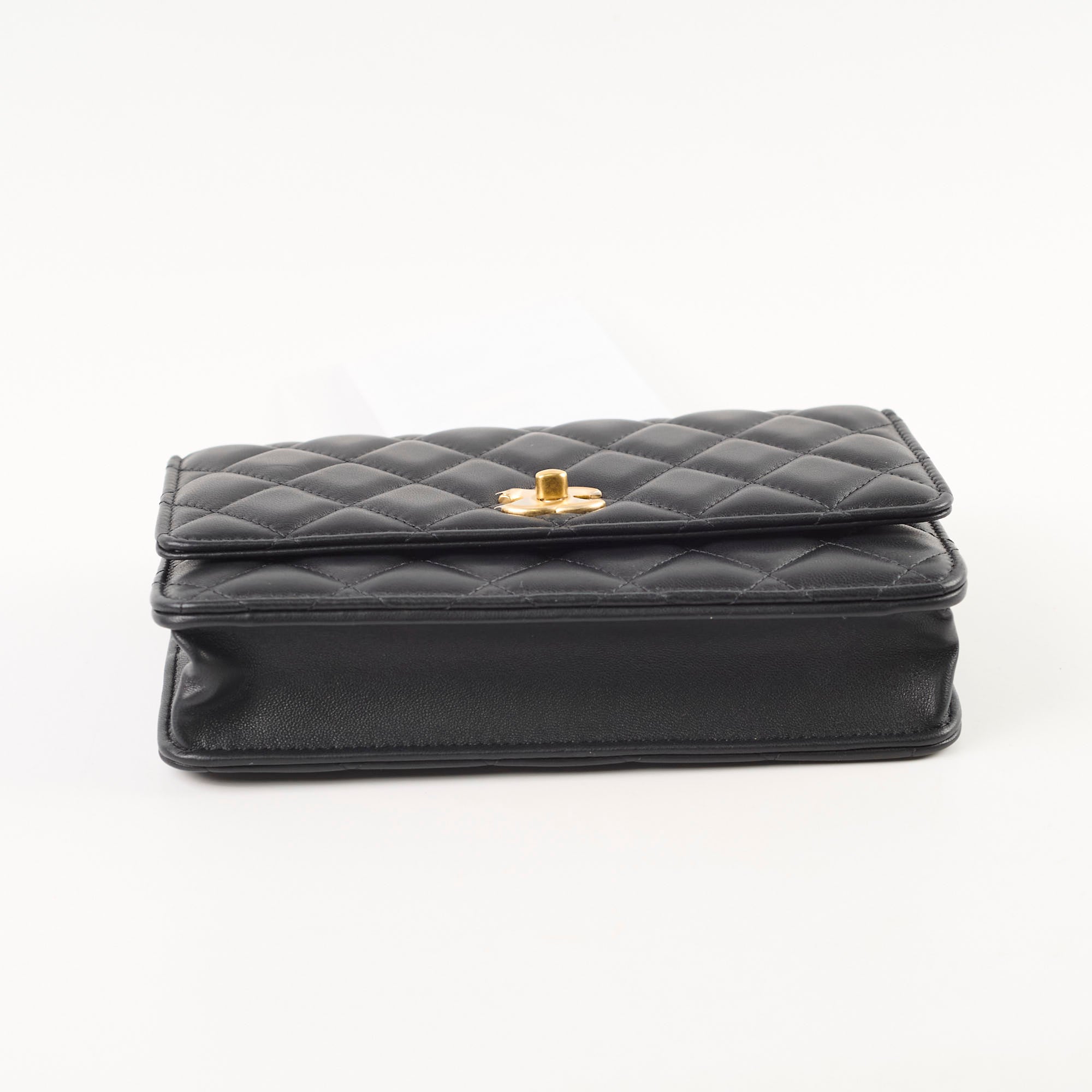 Chanel Camellia Adjustable Buckle Gold CC Logo Wallet on Chain WOC - Perfect for Evening Events & Luxury Fashion Accessories