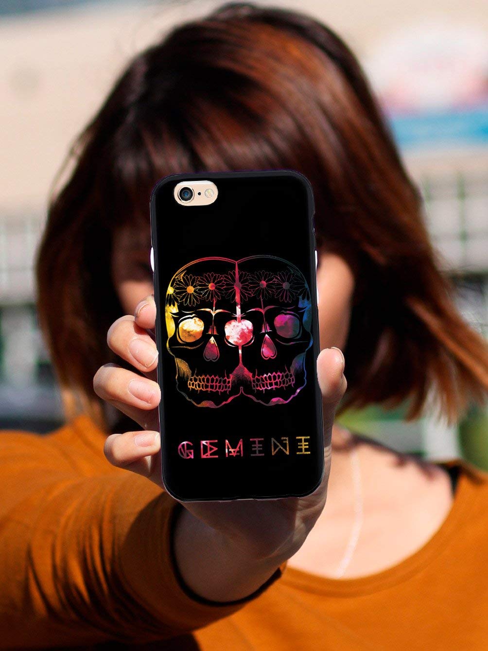 Premium 3D Textured Protective Phone Case for Apple iPhone 6 Plus/6s Plus - Inspired Cosmic Zodiac Gemini Design - Slim Fit Shockproof Cover with Anti-Slip Grip - Perfect for Daily Use, Work & Outdoor Activities