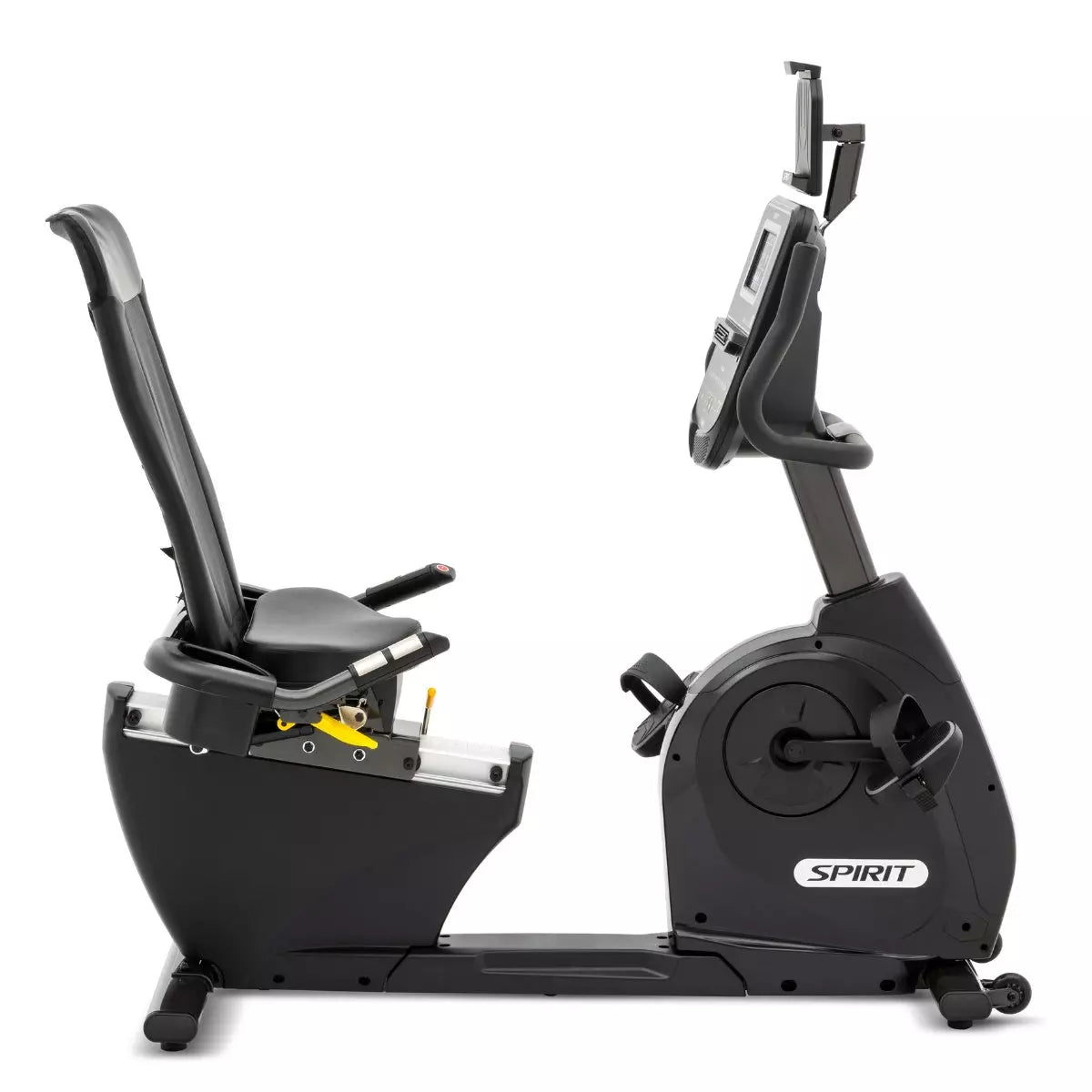 Spirit XBR95 Recumbent Exercise Bike for Home Gym - Low Impact Cardio Workout Machine for Seniors & Physical Therapy - Compact Indoor Cycling Bike with Adjustable Seat & LCD Display