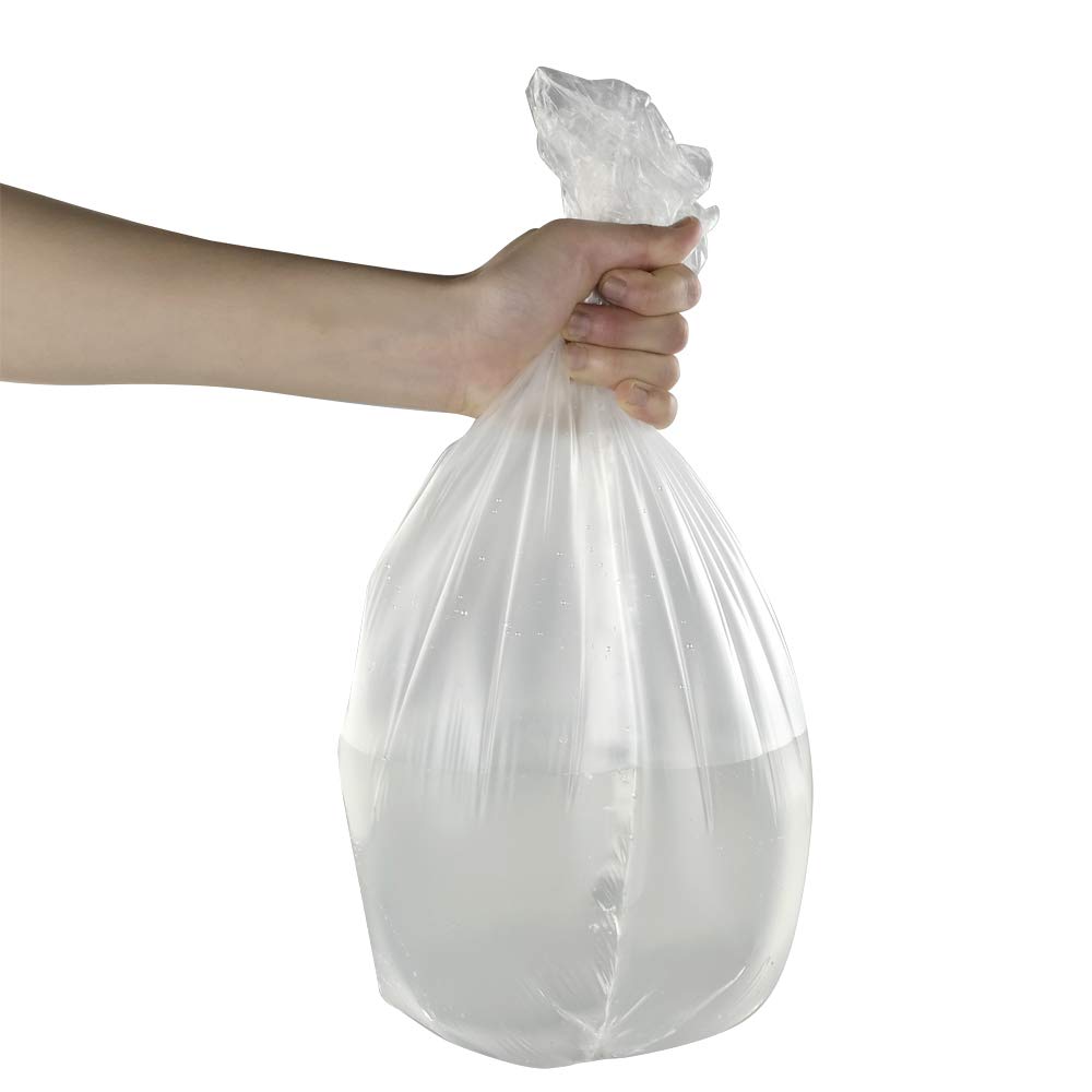 4 Gallon Small Trash Bags - 150 Count (Black, Clear & White) | Perfect for Bathrooms, Offices & Bedrooms | Leak-Proof & Odor Control