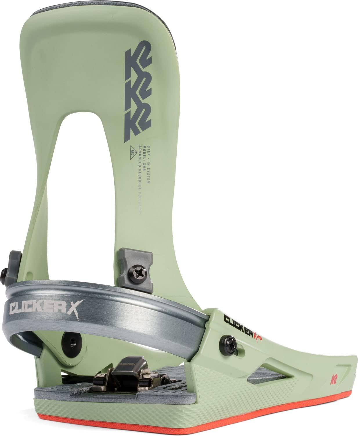 K2 Clicker X HB Snowboard Bindings for Men - Adjustable High-Back Snowboard Bindings for All-Mountain & Freestyle Riding