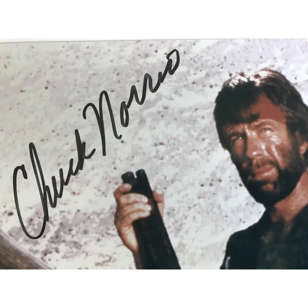 Chuck Norris Signed 8x10 Photo with JSA COA - Authentic Lone Wolf McQuade Autograph - Perfect for Movie Memorabilia Collectors and Action Film Fans
