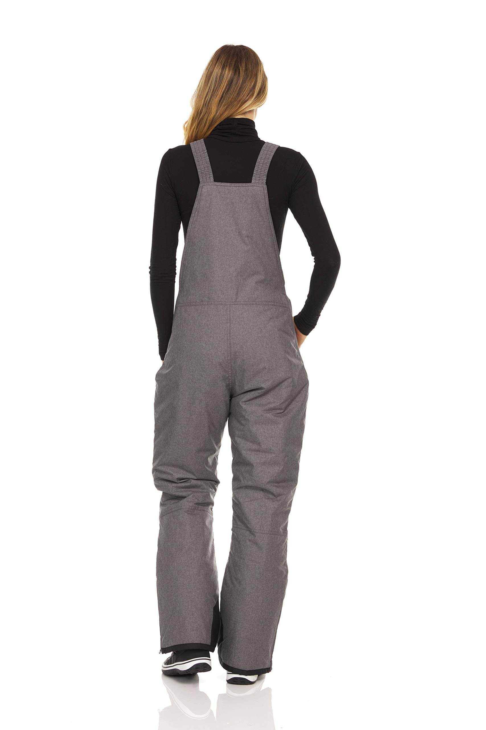 Arctic Quest Women's Insulated Waterproof Snow Bibs - Water-Resistant Ski Pants for Snowboarding & Winter Sports - Warm & Comfortable Overalls for Outdoor Adventures