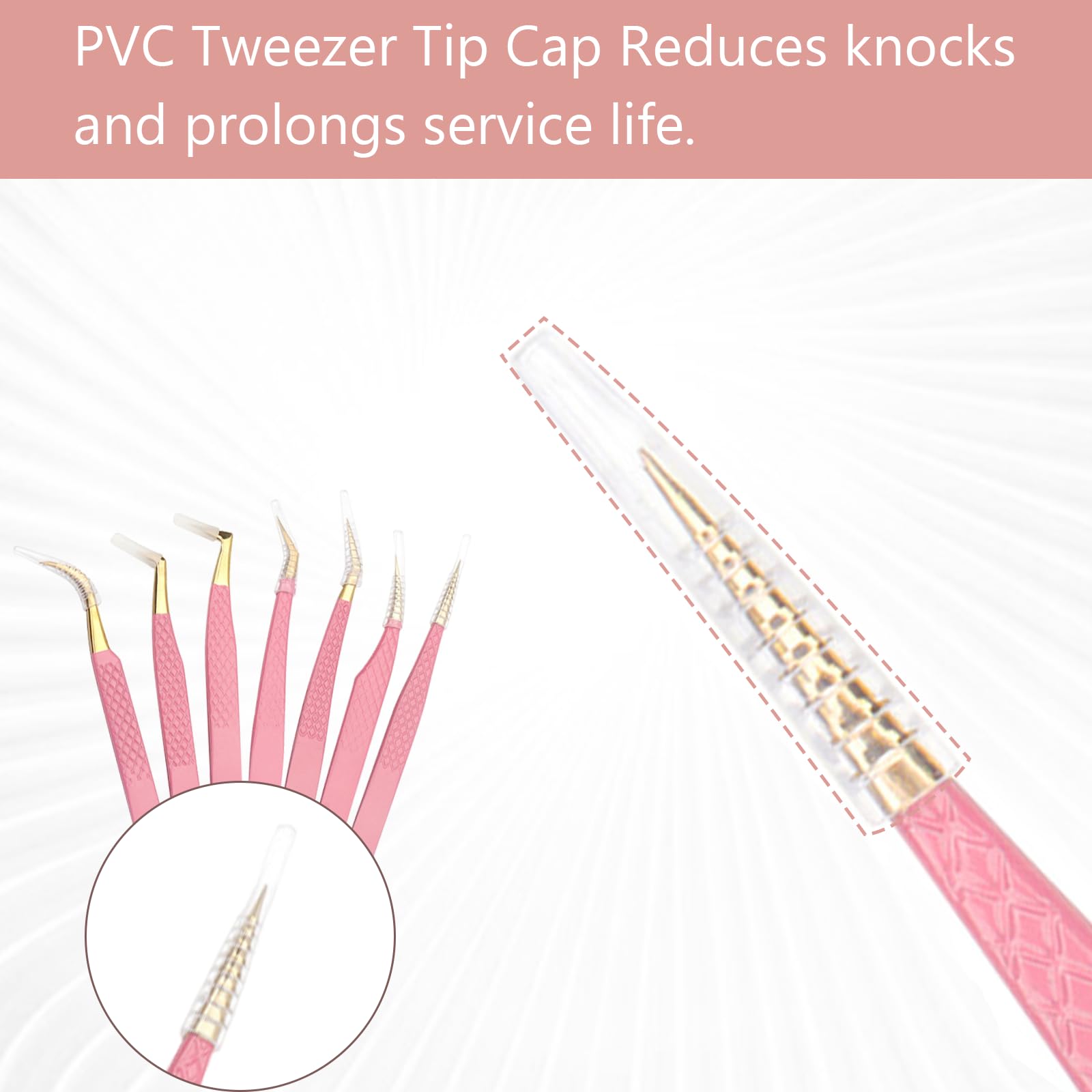 Professional Stainless Steel Eyelash Extension Tweezers for Volume & Classic Lash Extensions - Precise Grip for Salon & Home Use
