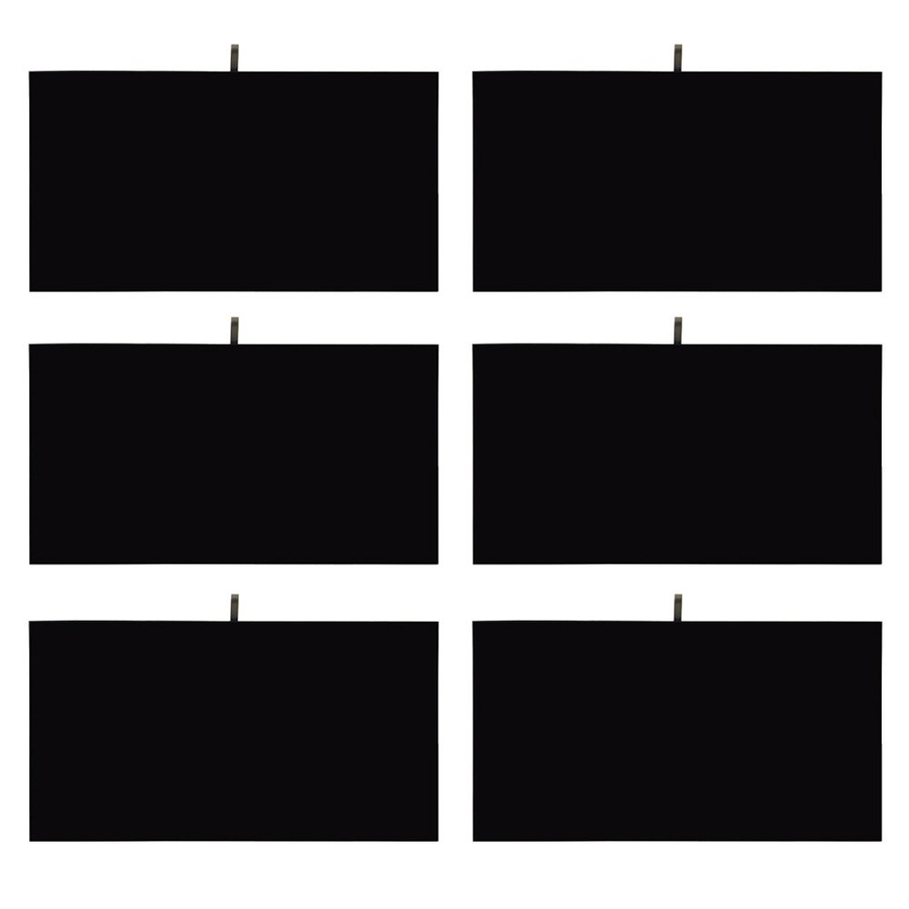 MOOCA 6-Piece Black Velvet Jewelry Display Tray Set - 14