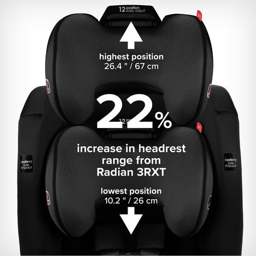 Diono Radian 3RXT Safe+ Convertible Car Seat for Babies & Toddlers - 3-in-1 Rear Facing, Forward Facing & Booster - Ultra Safe for Travel & Daily Commute