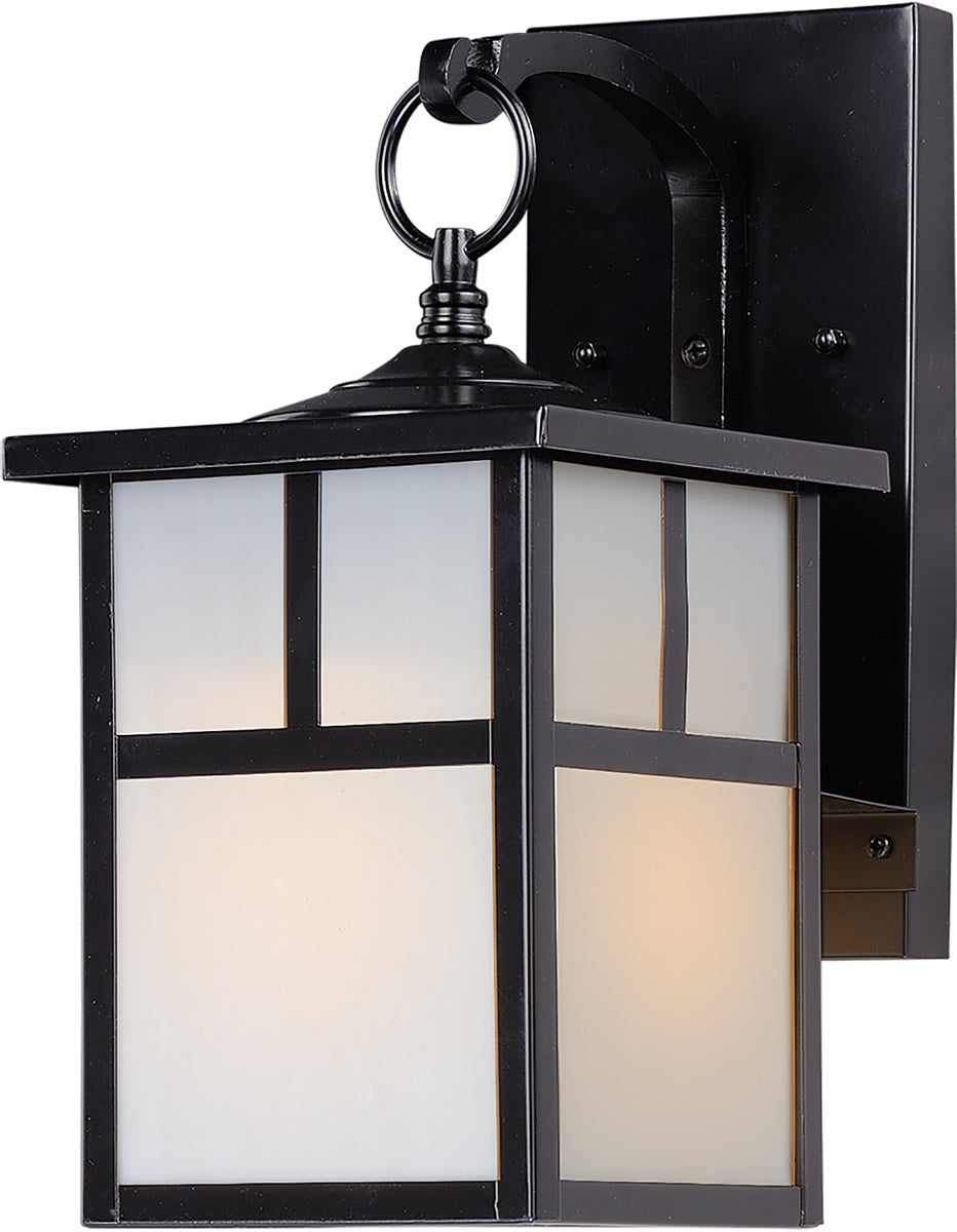 12H Cold-Resistant Outdoor Wall Lantern - Black Metal Waterproof Exterior Light Fixture for Porch, Patio, Garden & Entryway Lighting
