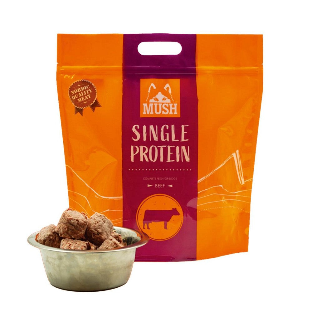 Premium Frozen Single Protein Beef Raw Dog Food - Grain-Free, Natural Nutrition for Dogs - Perfect for Sensitive Stomachs & Allergies - Ideal for Raw Feeding & Meal Prep