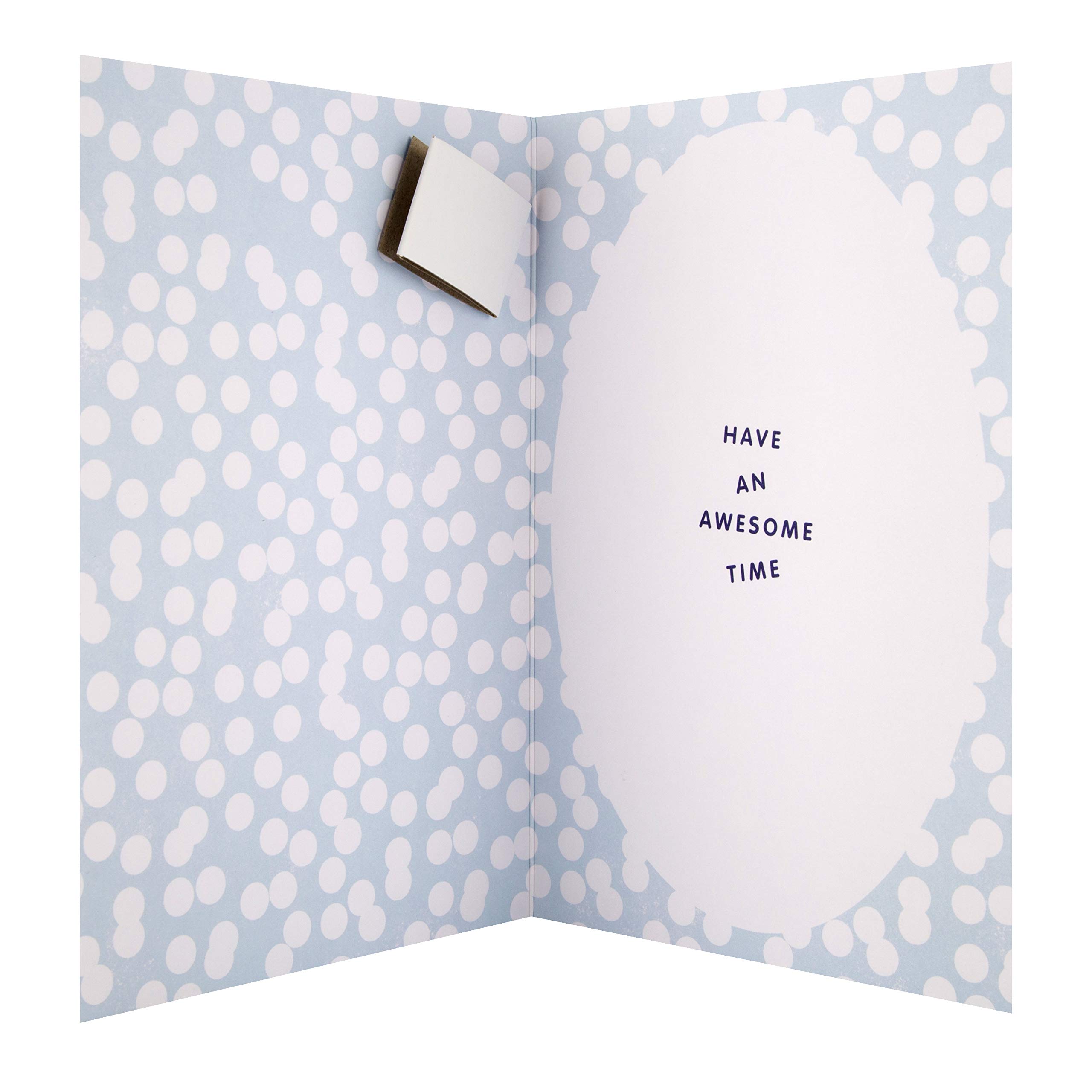 Disney Frozen Birthday Card with Olaf Pin Badge - Official Hallmark Collectible for Kids' Birthday Parties & Frozen Themed Celebrations