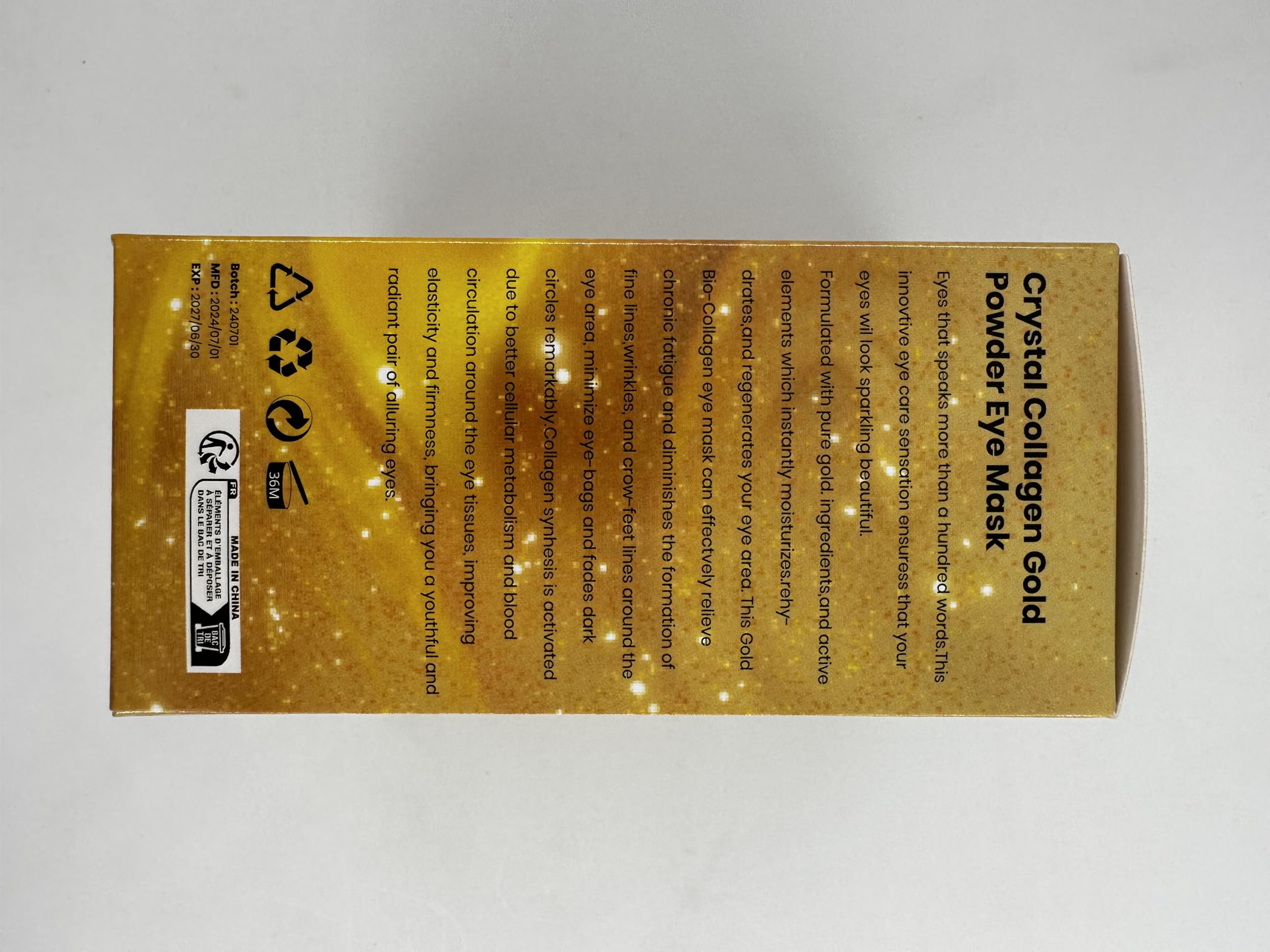 24K Gold Eye Treatment Masks 25 Pairs - Anti-Wrinkle & Dark Circle Therapy with Hyaluronic Acid, Under Eye Gel Pads for Puffiness & Firming - Hydrating Eye Care for Day & Night Use, Perfect for Spa, Travel & Home Skincare Routine