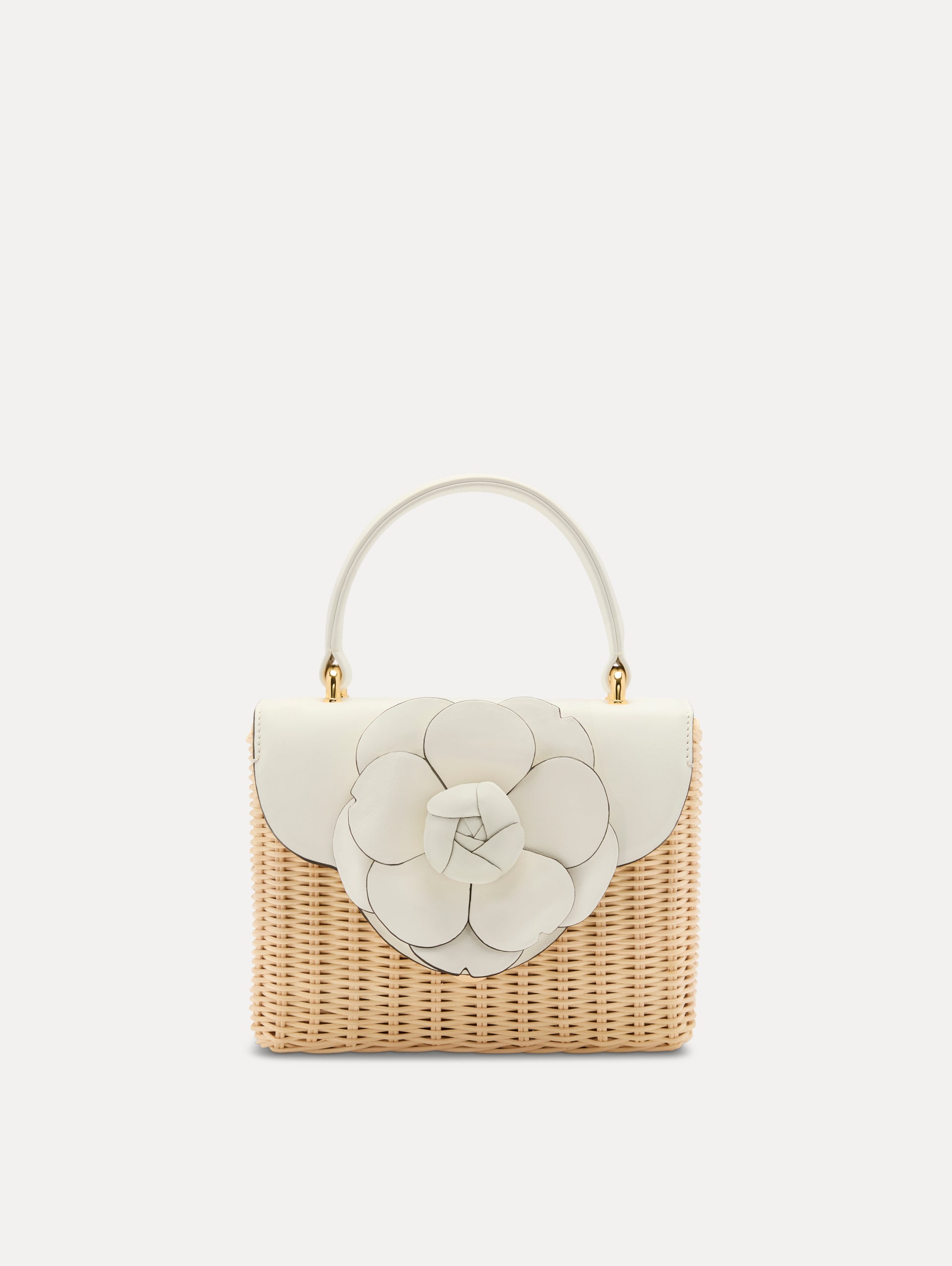 Handwoven Wicker Mini TRO Crossbody Bag - Stylish Boho Purse for Women, Perfect for Beach Outings, Shopping & Date Nights