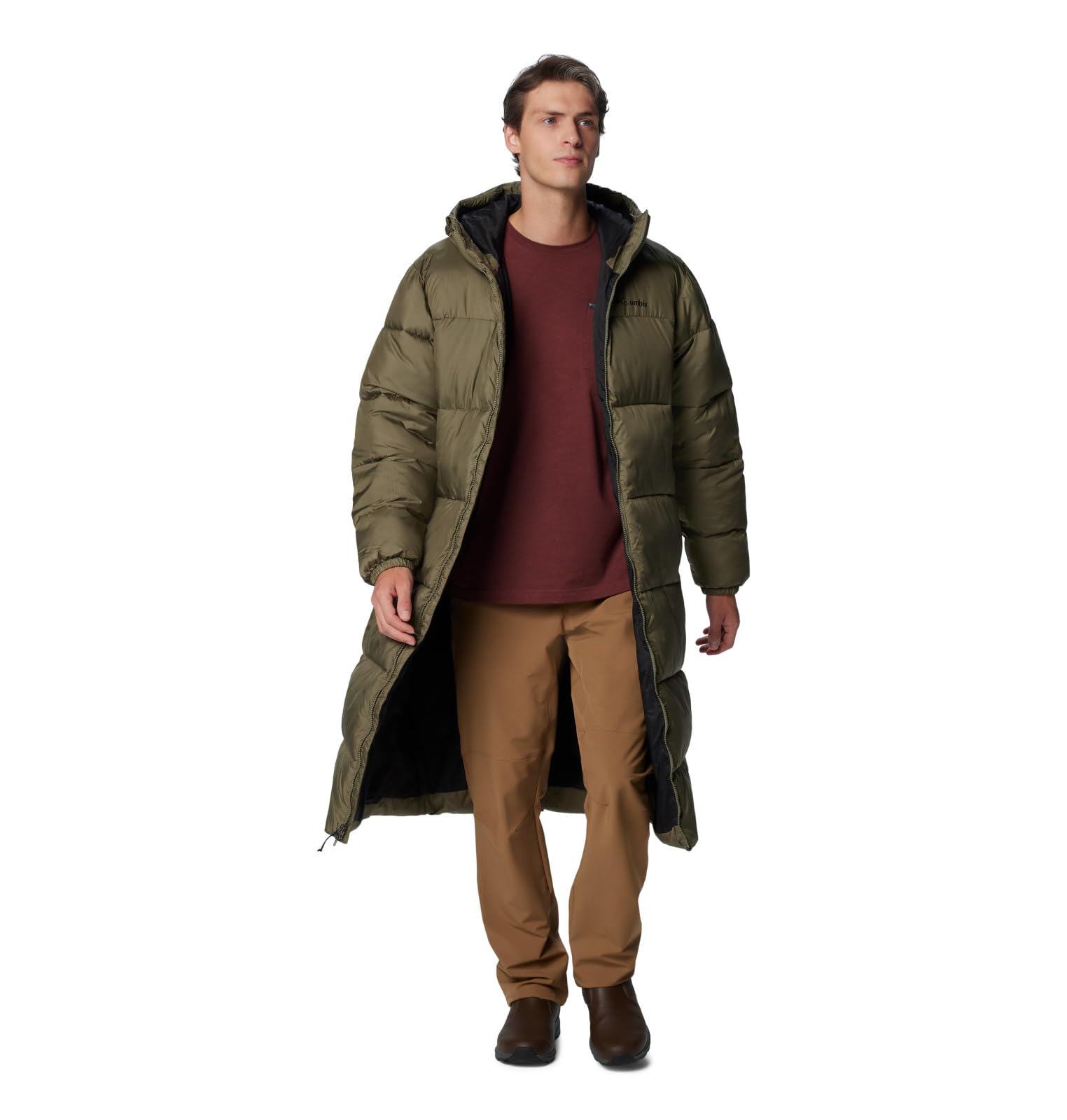 Columbia Men's Puffect Long Parka - Waterproof Winter Coat with Omni-Heat Thermal Reflective, Windproof Insulated Jacket for Hiking, Skiing & Outdoor Activities