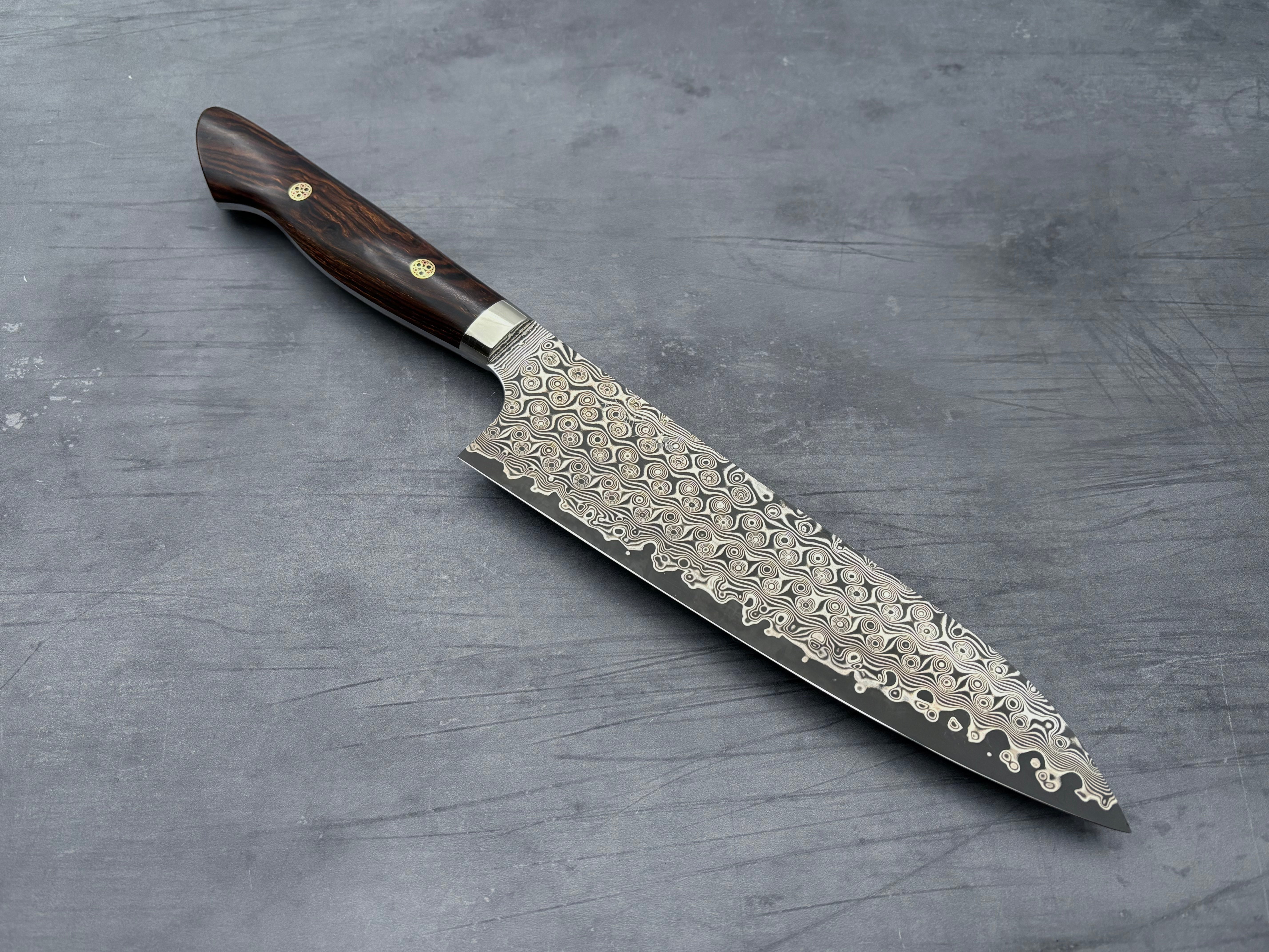 Nigara Hamono SG2 Damascus Gyuto 210mm Japanese Chef Knife - Premium Kitchen Knife for Sushi, Meat Cutting & Professional Cooking