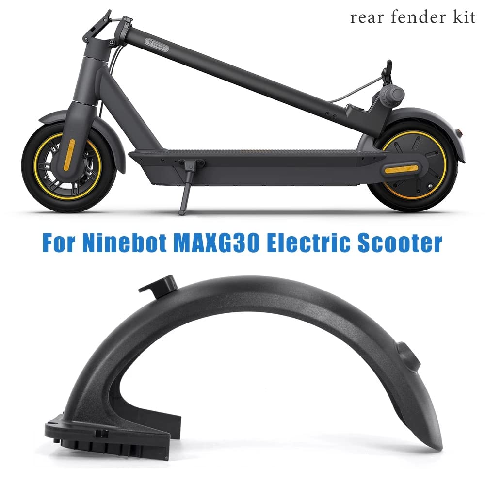 Ninebot Max G30/G30LP Electric Scooter Rear Fender with LED Taillight - Durable Replacement Mudguard Bracket Accessory for Commuting & Outdoor Riding
