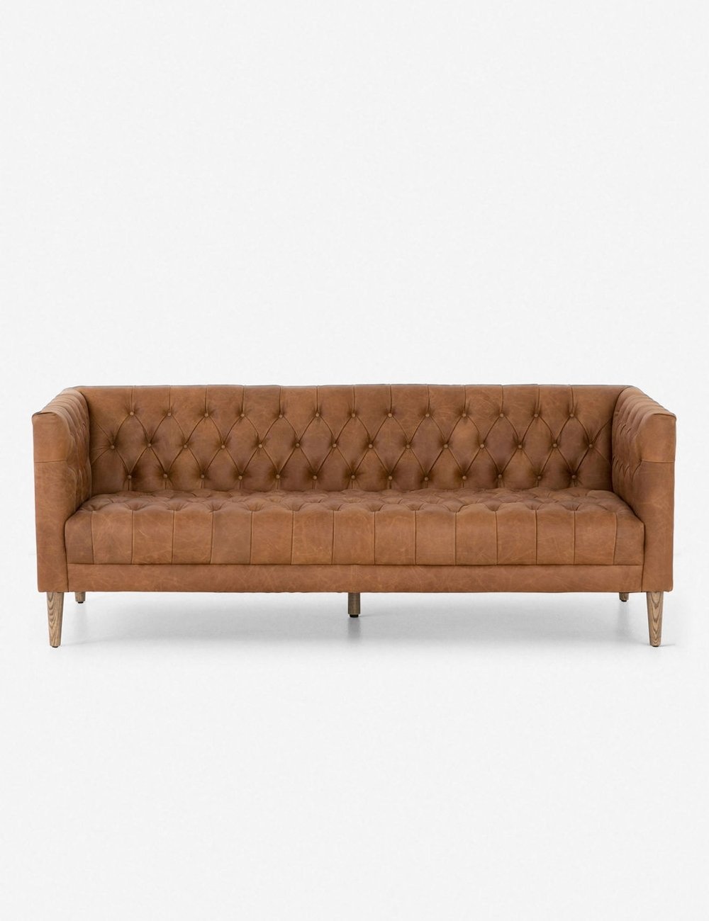 Breanne Genuine Leather Sofa - Modern Comfortable Couch for Living Room, Office & Lounge - Premium Quality Leather Sofa for Home Decor & Relaxation