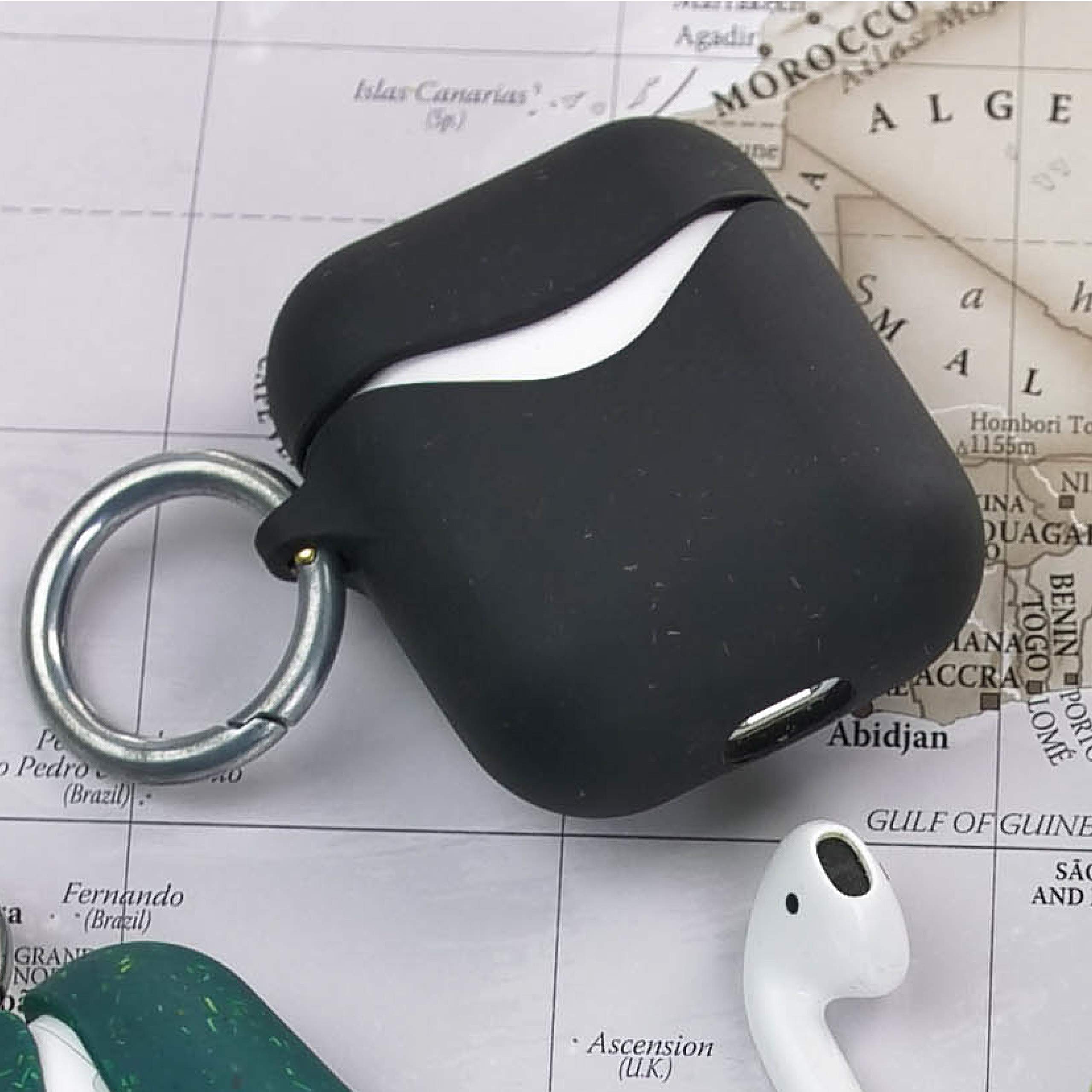 Eco-Friendly AirPod Case - Plant-Based, Durable & Sleek (Black) | Perfect for Daily Use & Travel