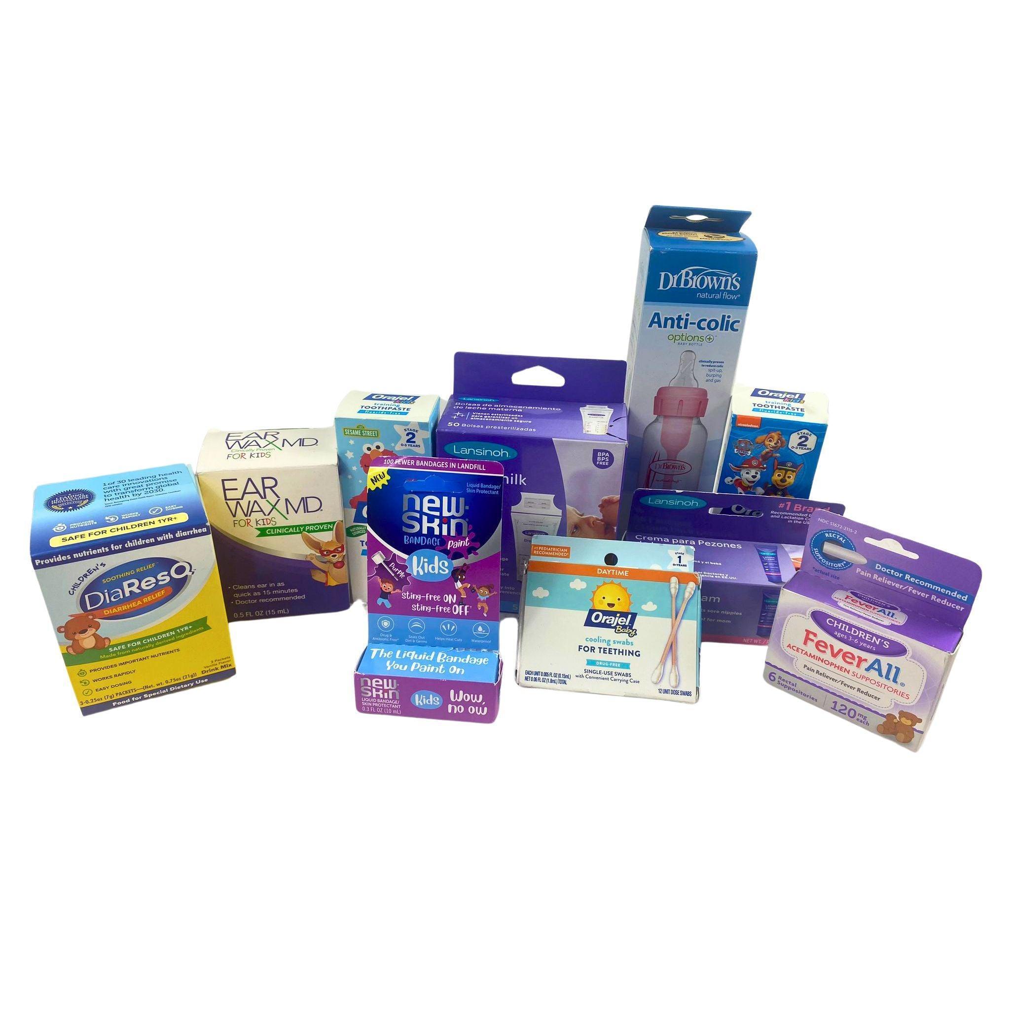 60 Pcs Assorted Medicine Pack - Multi-Brand First Aid Kit for Home, Travel & Emergency Use
