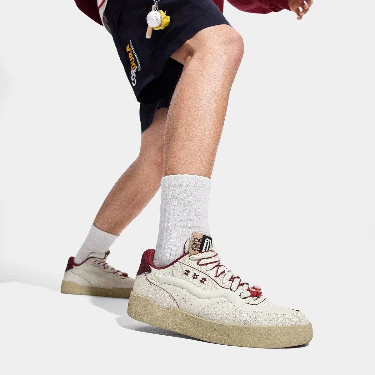 LI-NING 001 BTC Series Men's Classic Retro Sneakers - Casual Trendy Style Sports Shoes for Running, Walking & Streetwear Fashion (AGCS023, AGCU053, AGCV019)