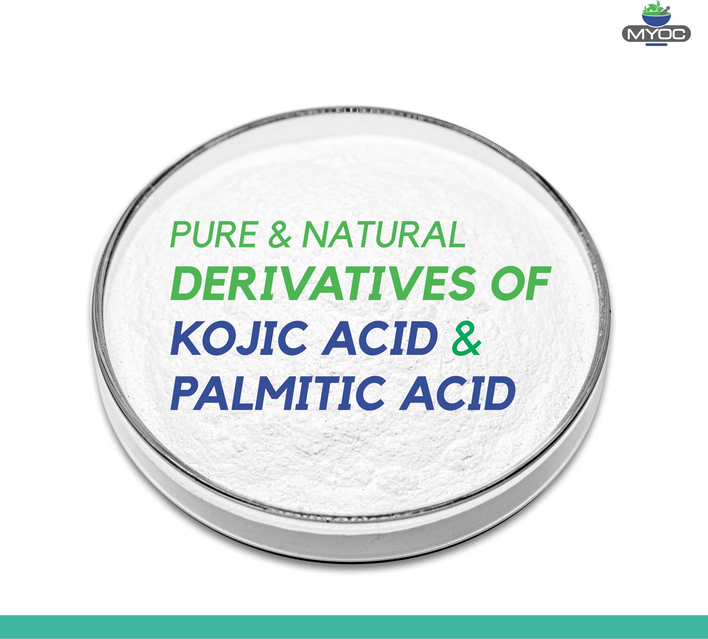 Kojic Acid Dipalmitate Powder for Skin Whitening - Pure & Natural DIY Ingredient for Soap, Cream, Serum & Face Mask - No Additives - 1.05 Oz (Pack of 2) - Brighten Skin Tone & Reduce Dark Spots for Glowing Complexion