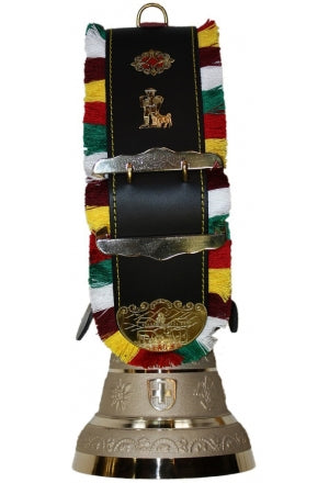 Authentic Swiss Cowbells - Traditional Alpine Brass Glocken with Leather Strap - Perfect for Farm Animals, Hiking Accessories & Home Decor