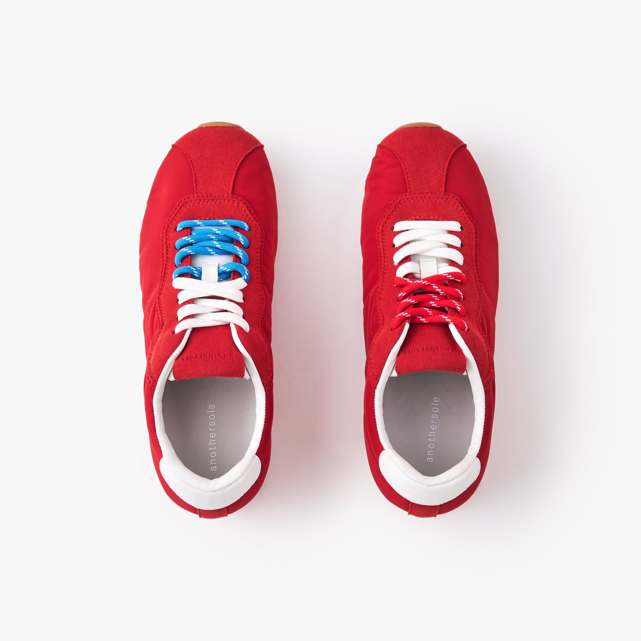 Soft Sneakers for Women - Red Nylon Running Shoes | Lightweight & Comfortable Walking Shoes for Gym, Jogging, and Casual Wear