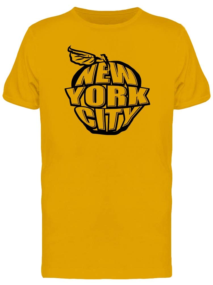 New York City Apple Graphic T-Shirt for Men - Soft Cotton Casual Tee for Everyday Wear, Travel & Urban Street Style