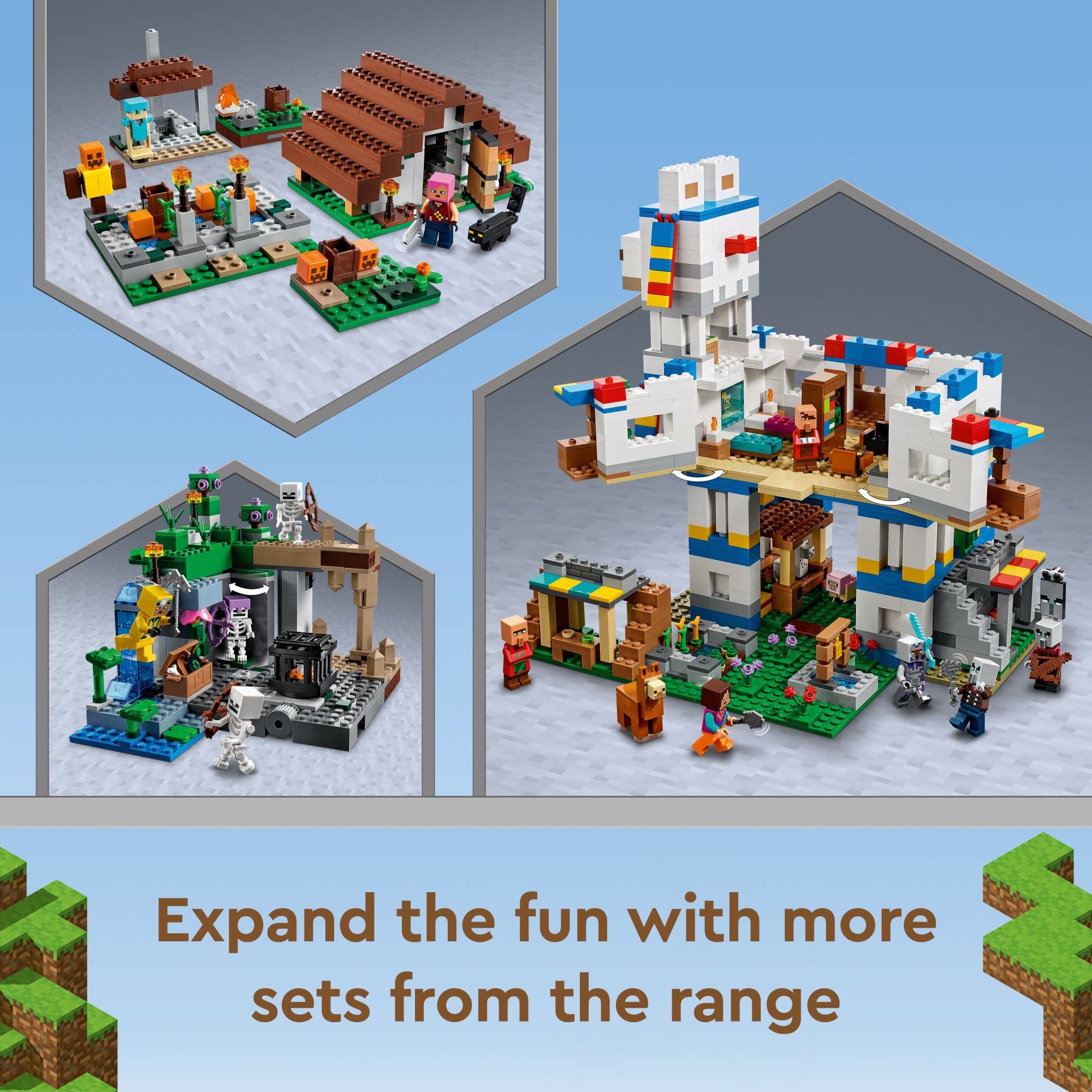 LEGO Minecraft The Abandoned Village Building Kit 21190 - Creative Construction Toy Set with Zombie & Hunter Figures for Kids Ages 8+ | Perfect Gift for Boys & Girls | Fun for Minecraft Game Fans & Collectors | Great for Playtime, Birthday Gifts & Creative Building Scenes