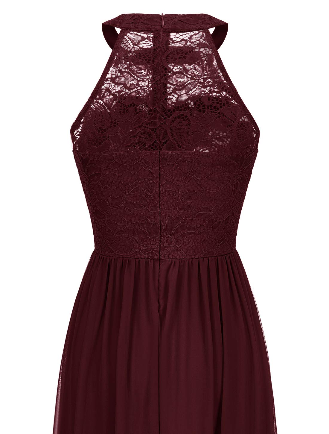 Wedtrend Women's Formal Prom Dress - Elegant Halter Neck Long Gown with Floral Lace for Bridesmaids, Evening Party, Wedding Guest & Special Occasions