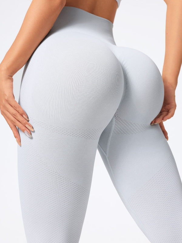 ZASUWA Women's High Waisted Seamless Scrunch Butt Lifting Yoga Leggings - Quick Dry Workout Tights for Gym, Running & Lounge Wear
