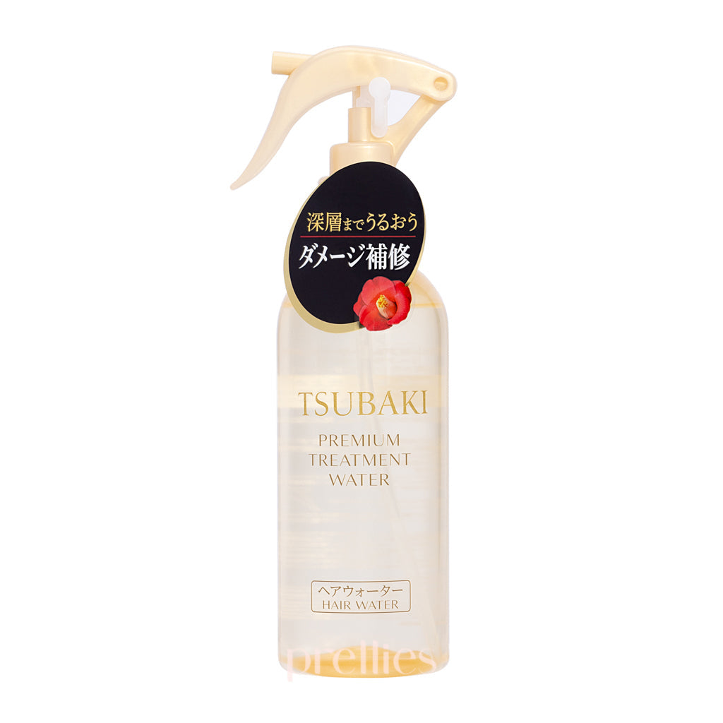 Shiseido TSUBAKI Premium Repair Hair Water 210ml (Gold) - Japanese Hair Treatment for Damaged Hair - Perfect for Daily Hydration & Shine Enhancement