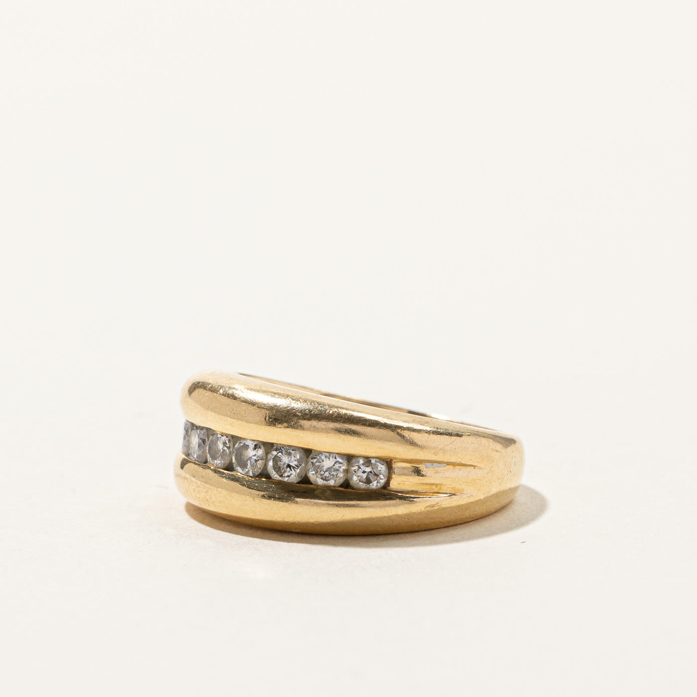 0.40ctw Channel Set Diamond Ring - Size 6 | Elegant Wedding Band, Anniversary Gift for Her | Perfect for Engagement, Proposal & Special Occasions