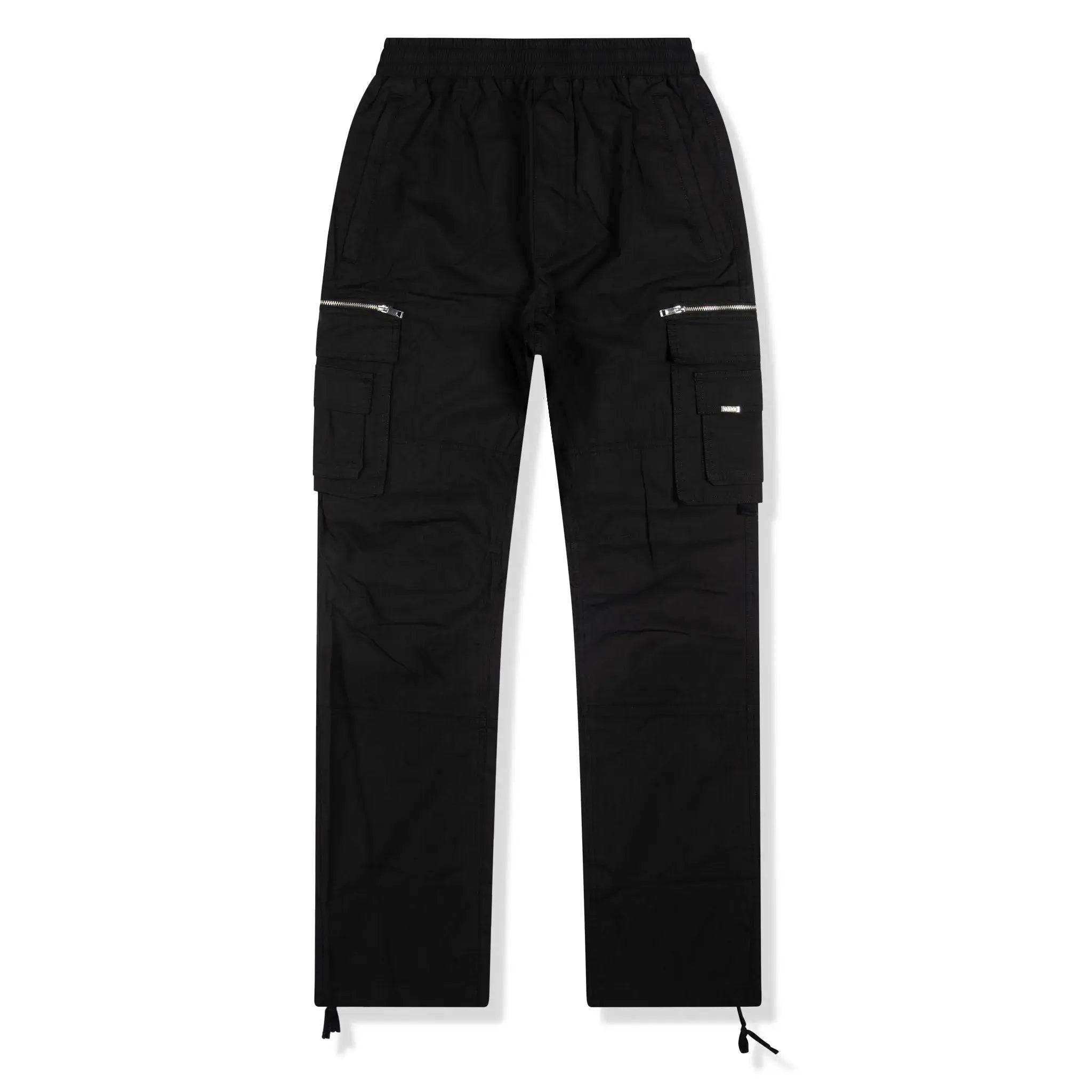 SIARR Military Black Cargo Pants for Men - Tactical Work Pants with Multiple Pockets - Outdoor Hiking, Camping & Workwear