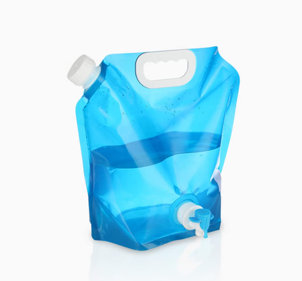 10L Collapsible Water Container with Faucet - BPA Free Foldable Water Storage Jug for Camping, Hiking & Backpacking - Leakproof & Freezable Portable Water Bottle - Perfect for Outdoor Adventures, Emergency Preparedness & Travel