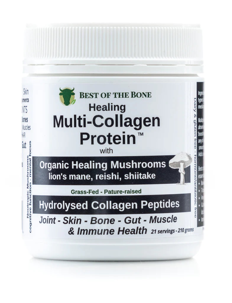 Best Collagen Peptide Powder with Organic Mushrooms - Hydrolyzed Collagen Supplement for Skin, Hair & Joint Support - Ideal for Smoothies, Coffee & Baking Recipes